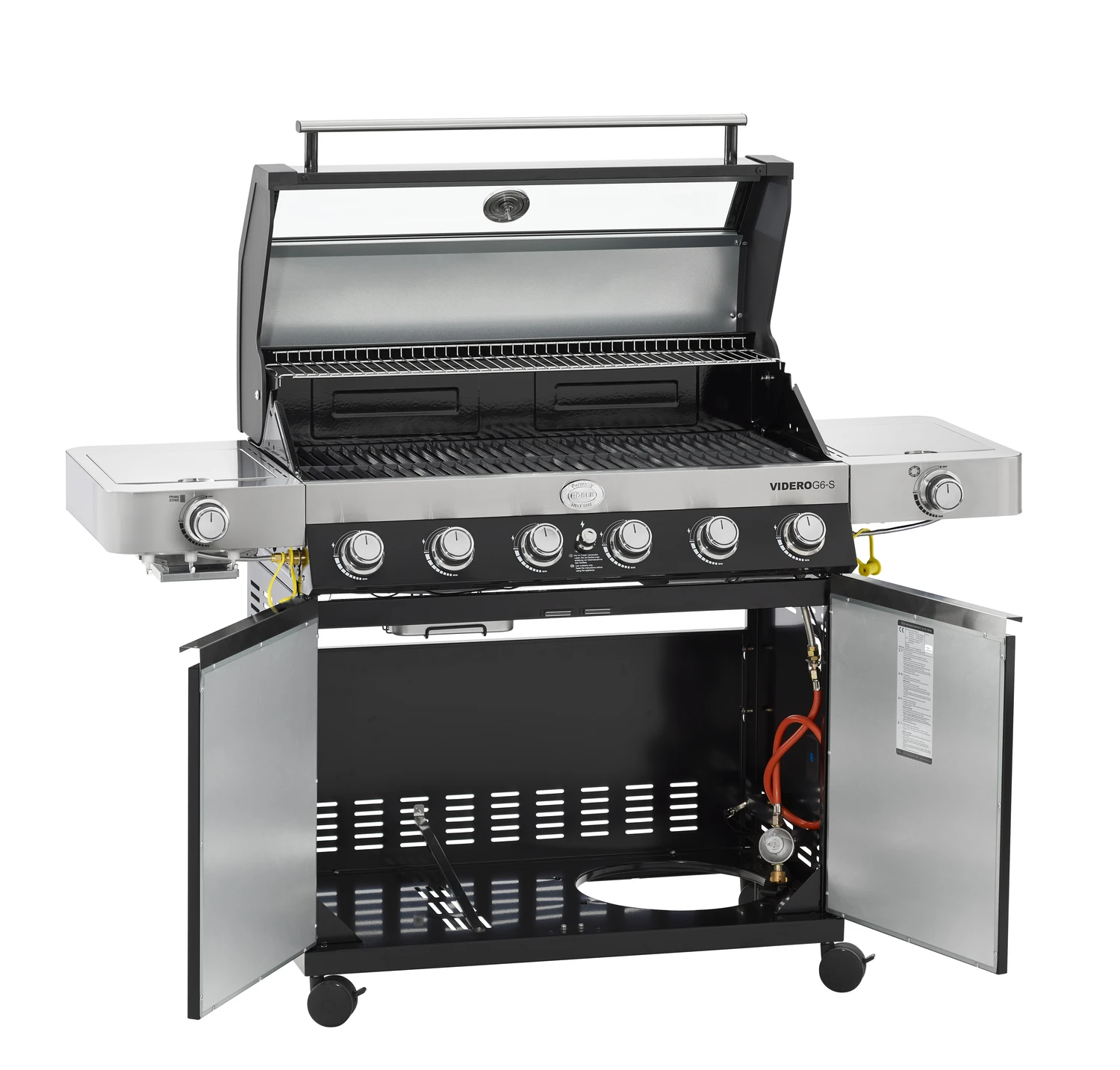 Rösle Gasgrill Videro G6-S VARIO+ Schwarz - Modell 2023 - SMART Deal Inkl. Grillfürst Grill Control + Abdeckhaube Und Grillplatte 9 Rösle Gasgrill Videro G6-S VARIO+ Schwarz - Modell 2023 - SMART Deal Inkl. Grillfürst Grill Control + Abdeckhaube Und Grillplatte – Bild 7
