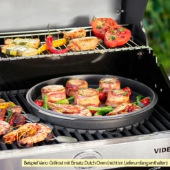 Rösle Gasgrill Videro G4-S VARIO+ Schwarz - Modell 2023 Inkl. Abdeckhaube -GrillWelt Verkäufe Roesle Videro Gasgrill Vario Grillrost Mood 10