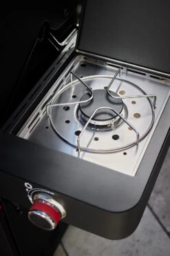 Rösle Videro G2-S VARIO+ Schwarz Gasgrill - FC Bayern Edition -GrillWelt Verkäufe Roesle Videro Seitenkocher FC Bayern Edition