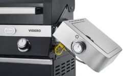 Rösle Gasgrill Videro G4-S VARIO+ Schwarz - Modell 2023 - SMART Deal Inkl. Grillfürst Grill Control + Abdeckhaube Und Grillplatte -GrillWelt Verkäufe Roesle Videro schwarz klappbare Seitenteile Seitenkocher 6
