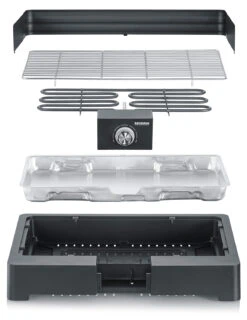 Severin Elektro Tischgrill Mit Grillrost - 2.200 Watt 11 Severin Elektro Tischgrill Mit Grillrost - 2.200 Watt -GrillWelt Verkäufe Severin Elektro Tischgrill PG8565 Aufbau
