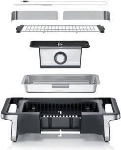 Severin Elektro Tischgrill SENOA Boost - Boost Zone 500°C - 3.000 W -GrillWelt Verkäufe Severin Senoa boost s PG8113 explosion