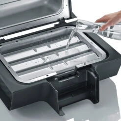 Severin Elektrogrill SEVO Smart Control GT - Boost Zone 500°C - Mit Deckel - 3.000 W -GrillWelt Verkäufe Severin Sevo Smart Control GT PG8138 Aluschale