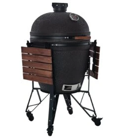 The Bastard Keramikgrill Urban XL - Complete - Schwarz Matt - Modell 2023 14 The Bastard Keramikgrill Urban XL - Complete - Schwarz Matt - Modell 2023 -GrillWelt Verkäufe The Bastard XL Urban Keramikgrill BU210 Seitentische abgeklappt