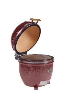 Monolith Grill LeChef Red Ohne Gestell Und Seitentische MG23RNC - Set -GrillWelt Verkäufe monolith lechef seitlich offen 201031 red