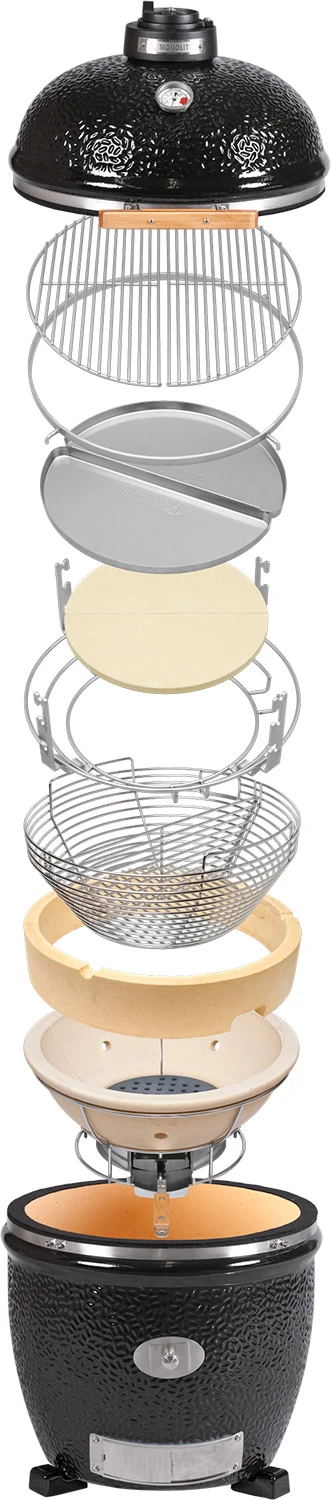 Monolith Grill LeCHEF PRO-Serie 1.0 Schwarz - OHNE Gestell Und Seitentischen 3 Monolith Grill LeCHEF PRO-Serie 1.0 Schwarz - OHNE Gestell Und Seitentischen