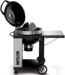Napoleon Holzkohlegrill Kugelgrill Ø 57cm Im Rollwagen Mit Gussrost Und Deckelscharnier PRO22K-Cart-2 -GrillWelt Verkäufe napoleon grillwagen deckel PRO22K CART 2