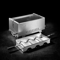 Thüros PRO1 - Modularer Holzkohle Tischgrill Mit Edelstahlrost -GrillWelt Verkäufe thueros pro1 mit kohleschale 1